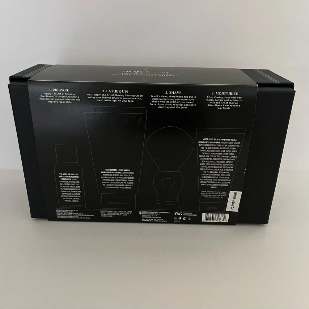 The Art Of Shaving new includes